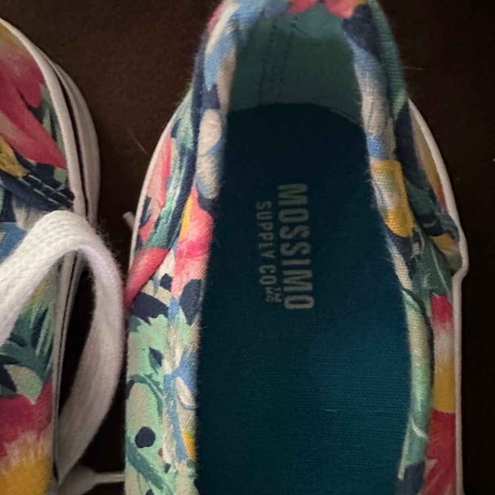 Mossimo Supply Co. Floral Print Canvas Shoes Sz 6 - Picture 4 of 7